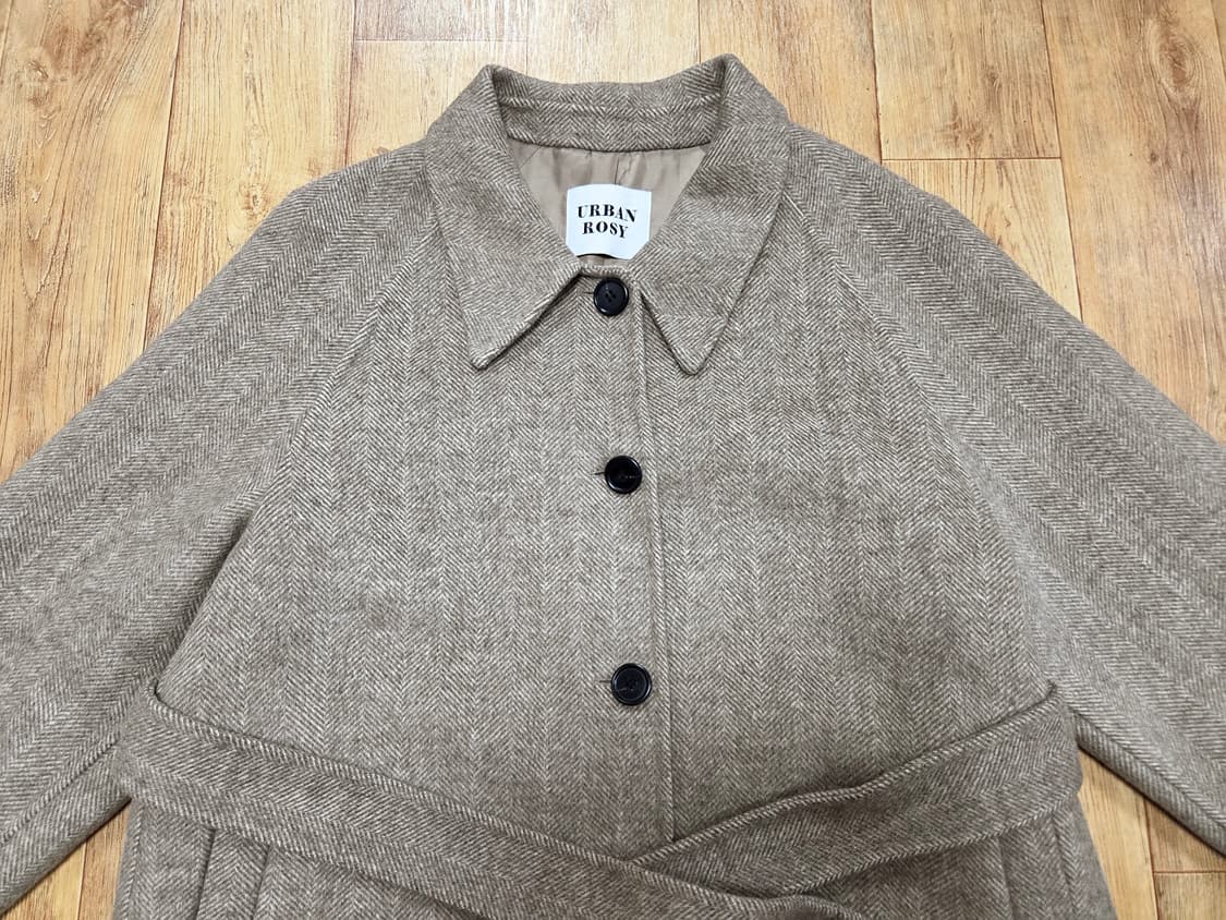 어반로지(URBANROSY) 도나 헤링본 코트 프리사이즈 새상품 상품이미지6