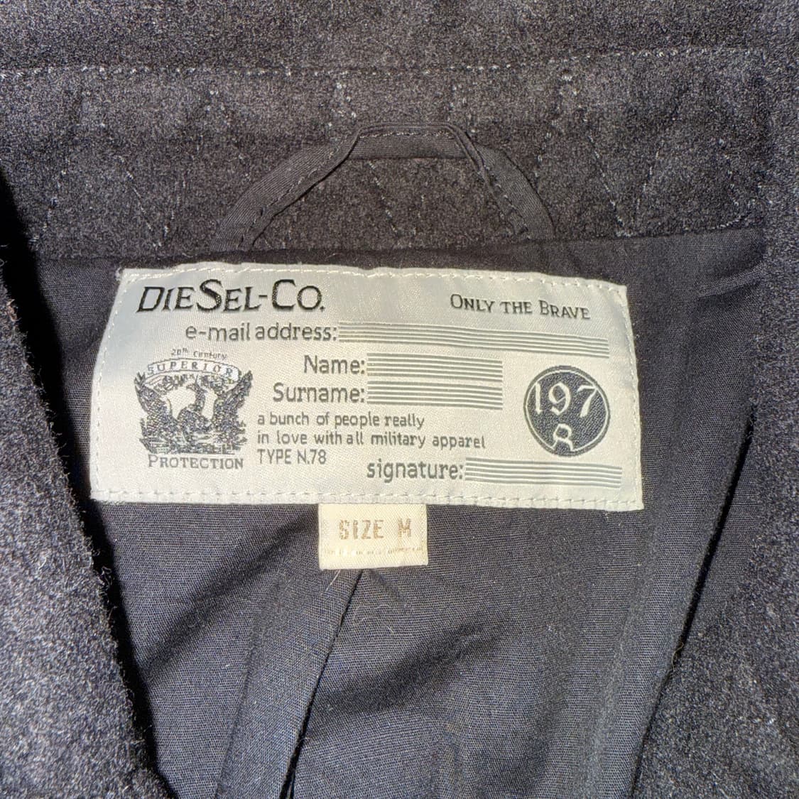 디젤 울 니트 콤비 피코트 상품이미지7