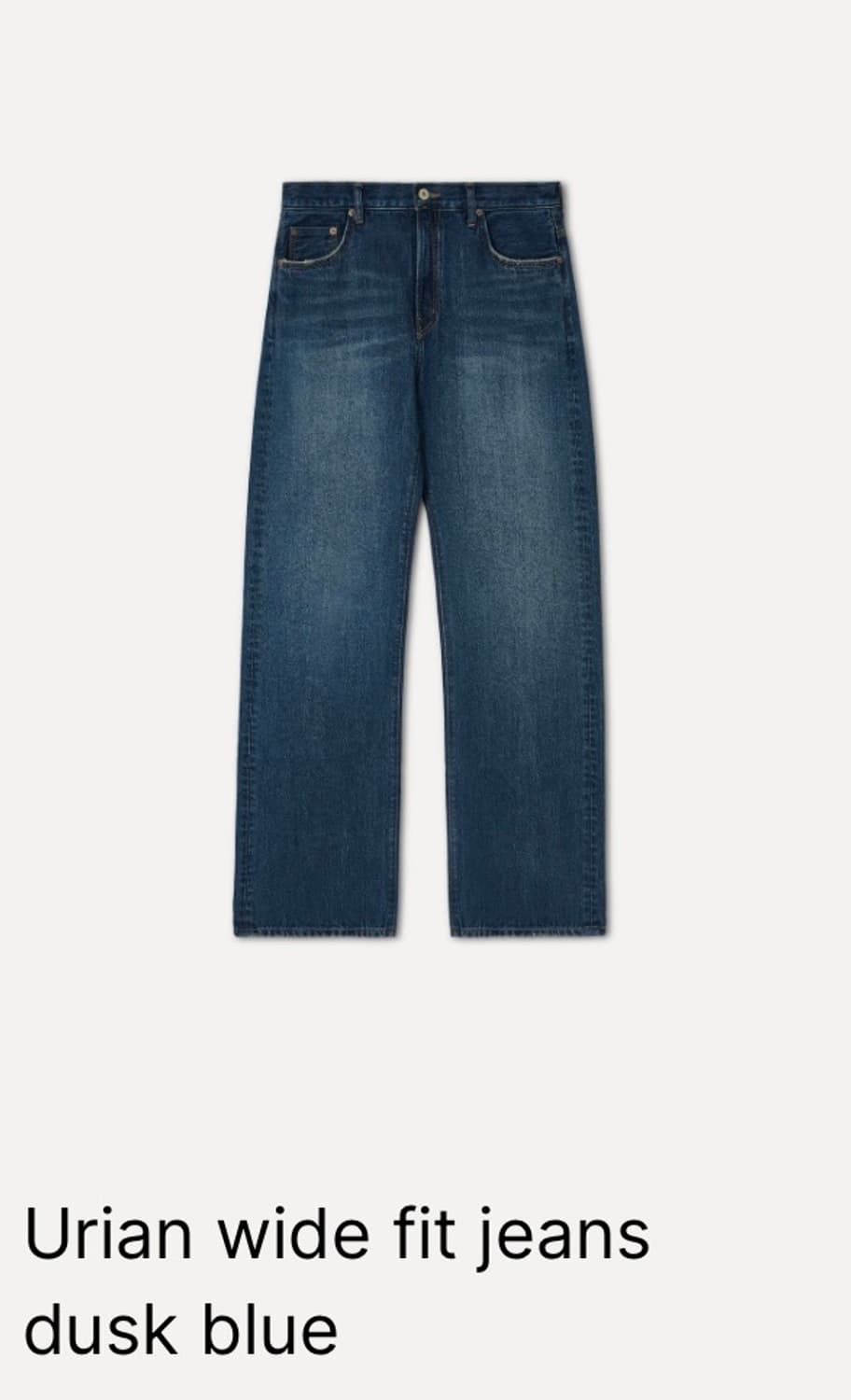 [새상품] 라벨 아카이브 - 와이드 핏 진 (더스크 블루) 상품이미지3