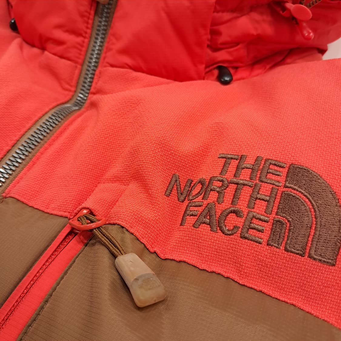 CN964 L 노스페이스 레드 엑셀로프트 헤비 다운 파카 점퍼 상품이미지5