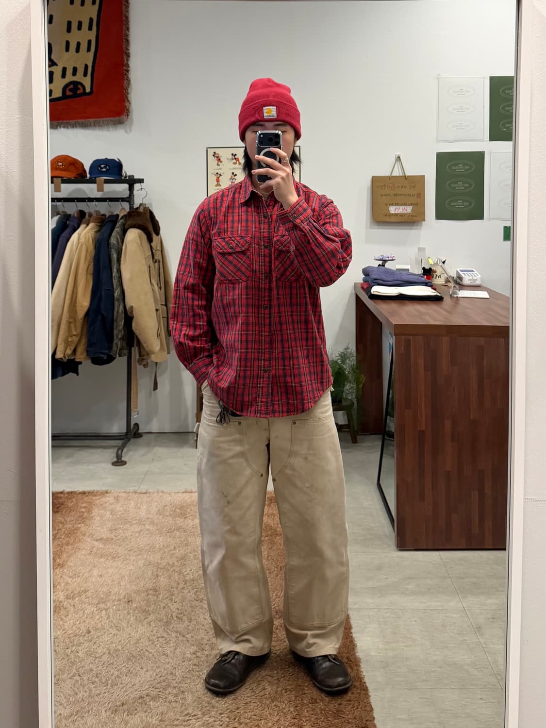 Edwin 에드윈 SANFORIZED 코튼 플란넬 체크 셔츠 상품이미지2