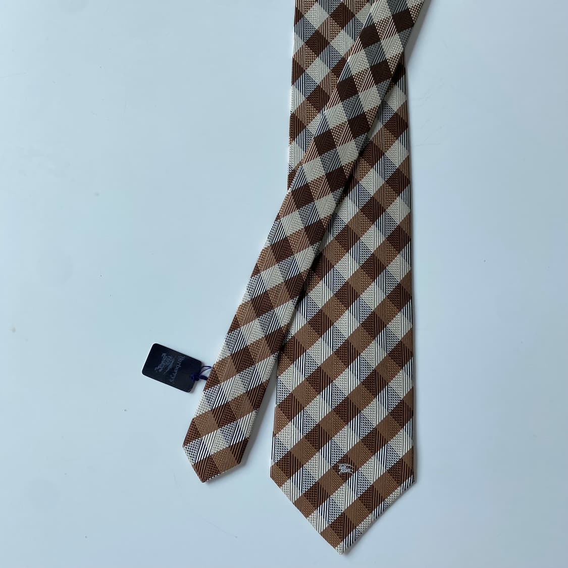 미사용품 택달린 버버리 심플로고 명품 정품 넥타이 (Burberry) 상품이미지2