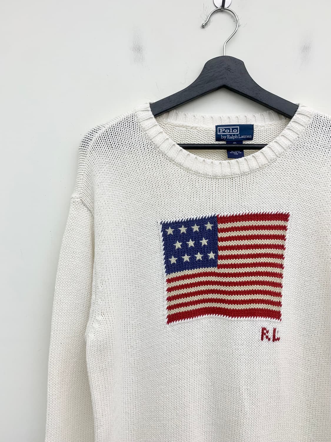 폴로 랄프로렌 화이트 USA 성조기 니트 상품이미지2