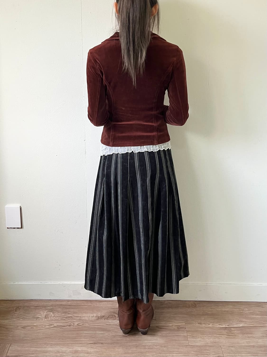 Cornflake 벨벳 원버튼 자켓 상품이미지10