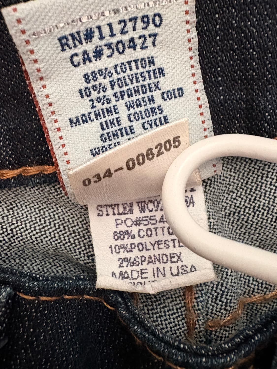 트루릴리젼 스텔라 데님 팬츠 생지 USA제작 상품이미지4