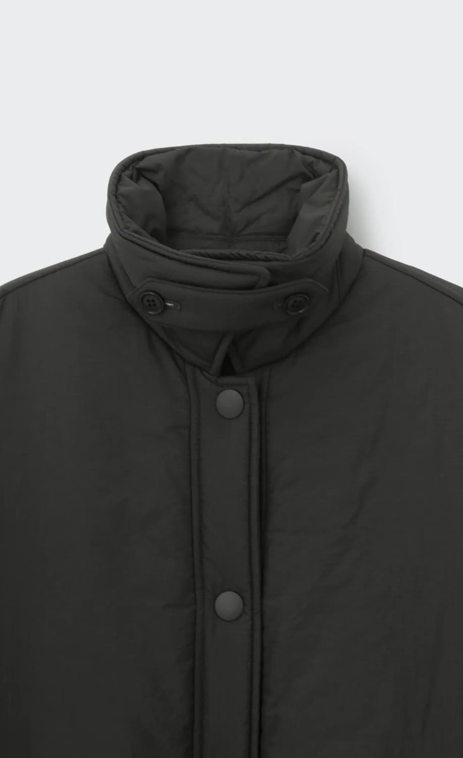 코스모스 셔링 패딩 자켓 딥카키 상품이미지5