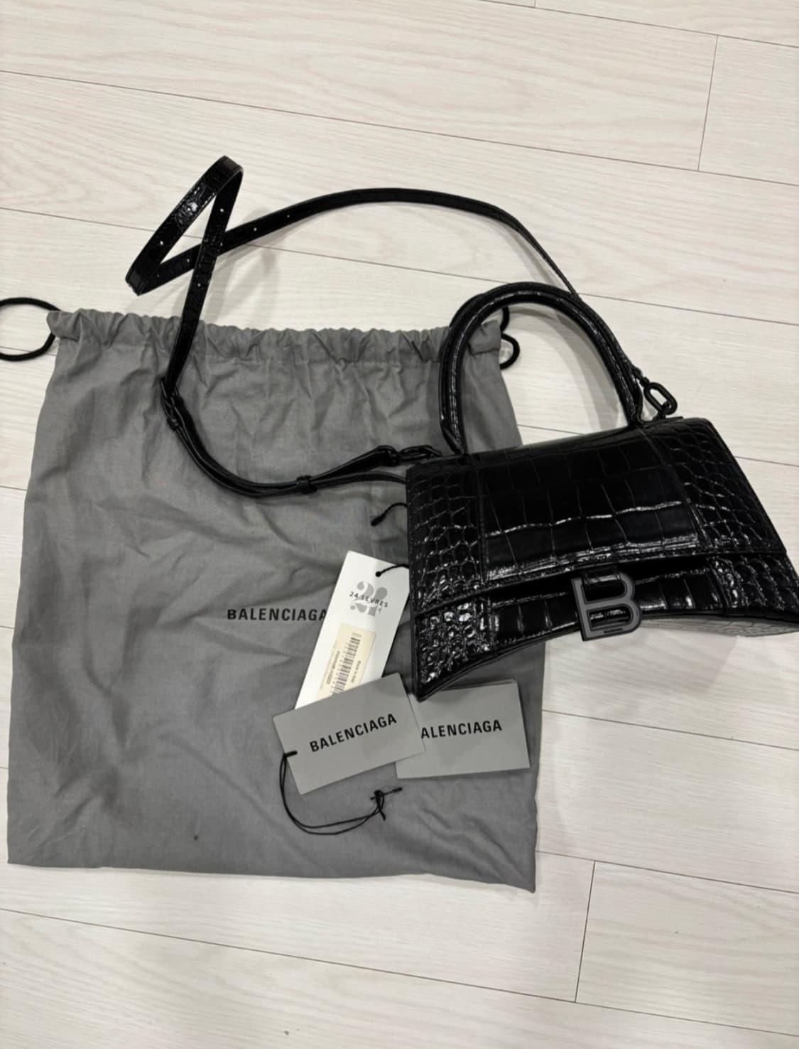 발렌시아가 아워글래스 블랙 xs 상품이미지2