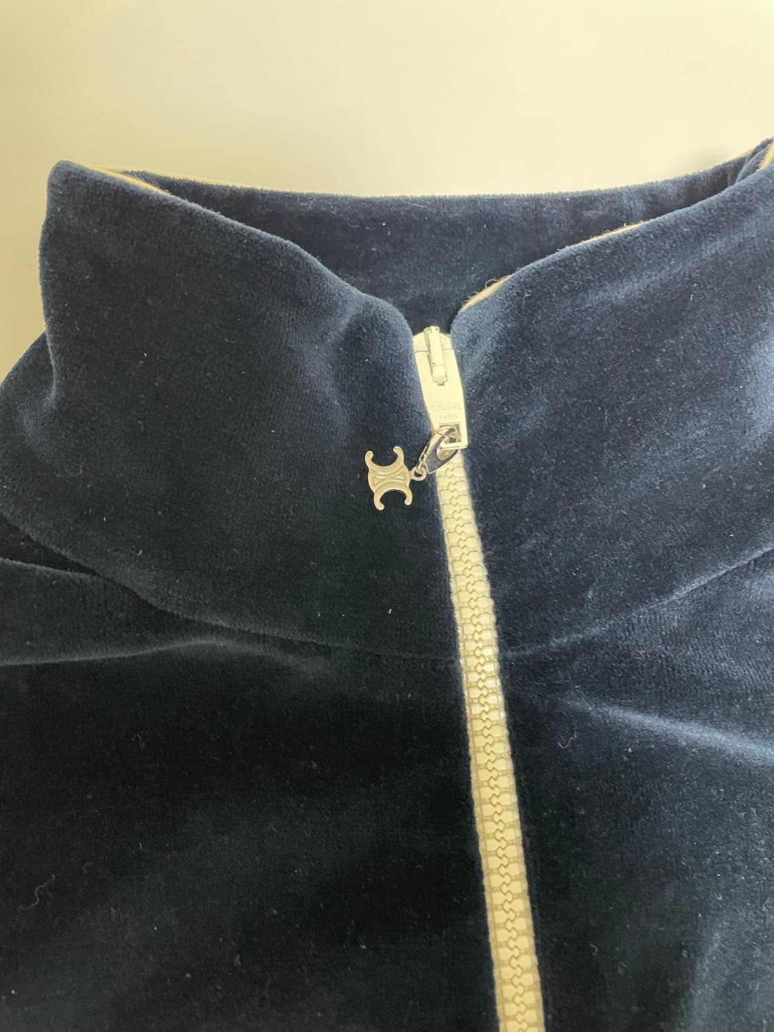 셀린느 벨벳 트리오페 트랙 자켓 M 상품이미지3