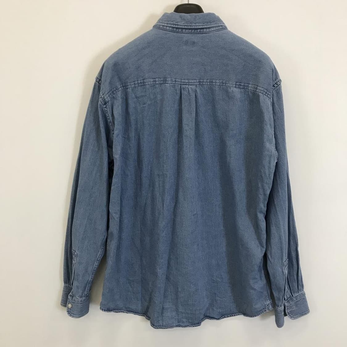 유니클로 오버데님셔츠 L 중청 상품이미지3