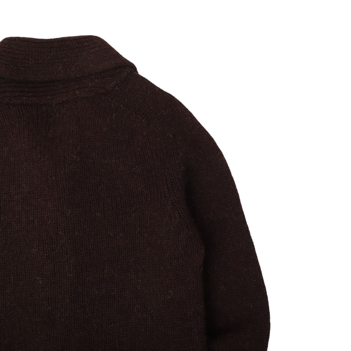 Inverallan 인버알란 브라운 핸드니트 울 가디건 상품이미지6