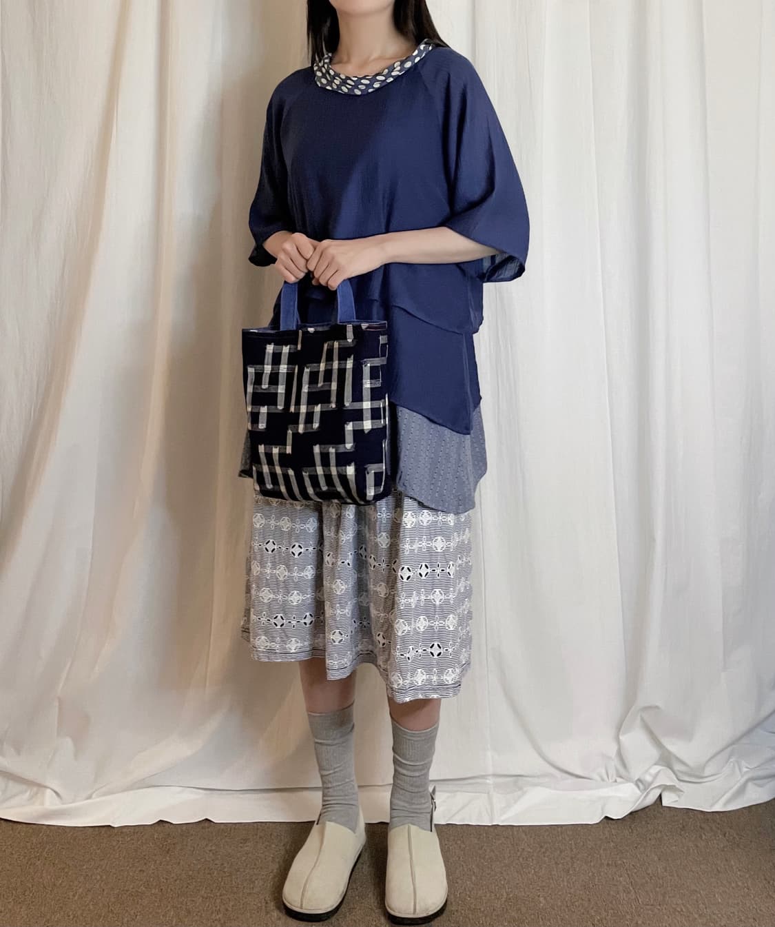 Reversible Denim Tote Bag 상품이미지5