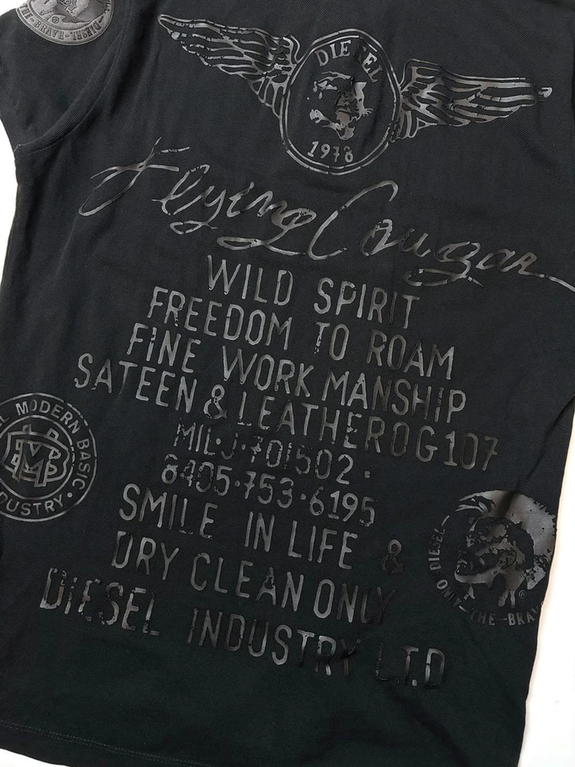 디젤 DIESEL 아카이브 00s 펑키 반팔 카라 티셔츠 PN4892 상품이미지6