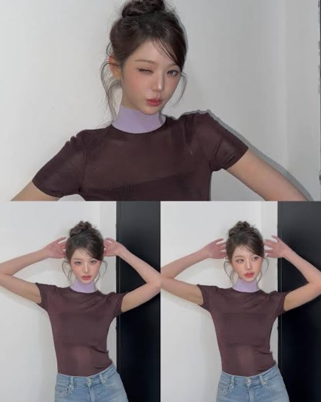 장원영 착용 셀프포트레이트 니트 상품이미지1