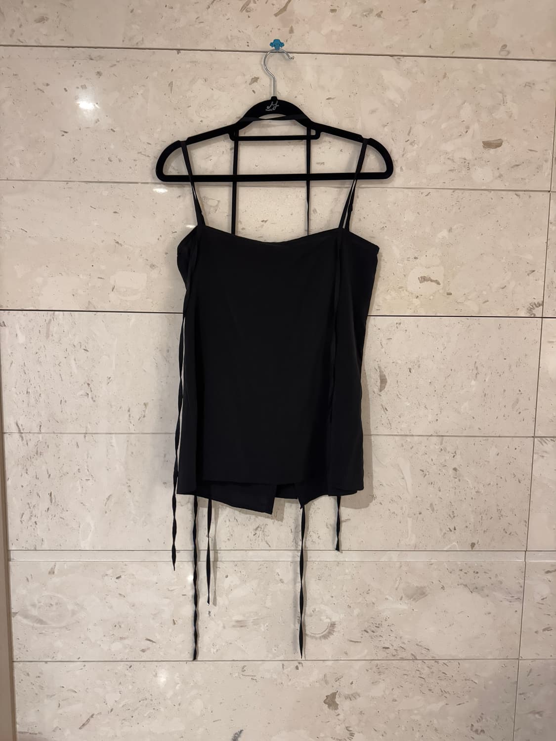 르메르 Lemaire 드라이 실크 캐미솔 탑 블랙 34 (런웨이 피스) 상품이미지3