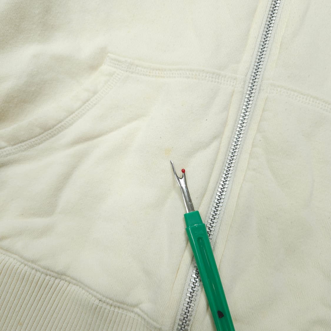 아디다스 삼선 퍼 후드 집업 아이보리 상품이미지8