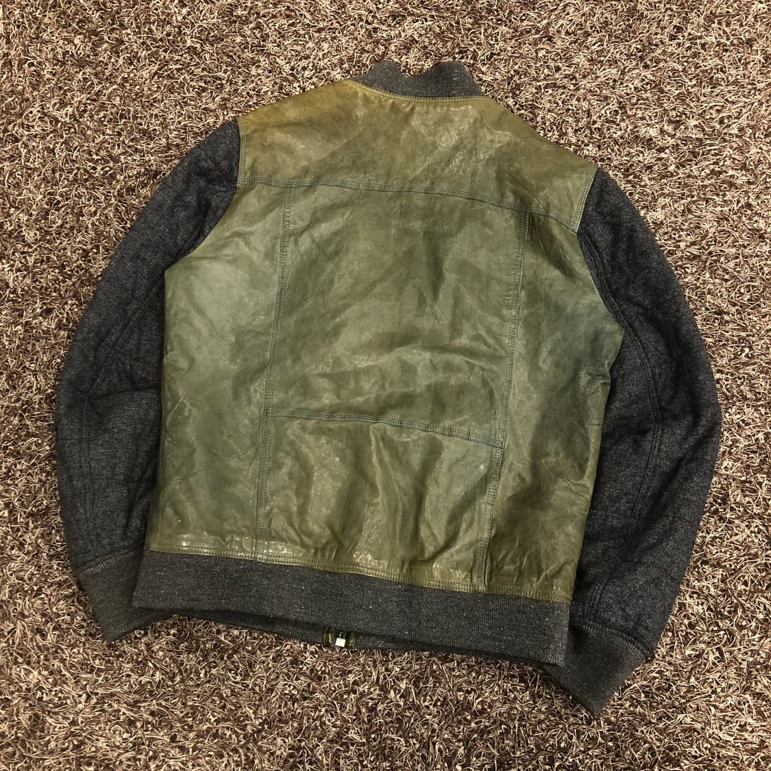 티아이포맨 양가죽 울 레더 가죽 블루종 자켓 상품이미지5