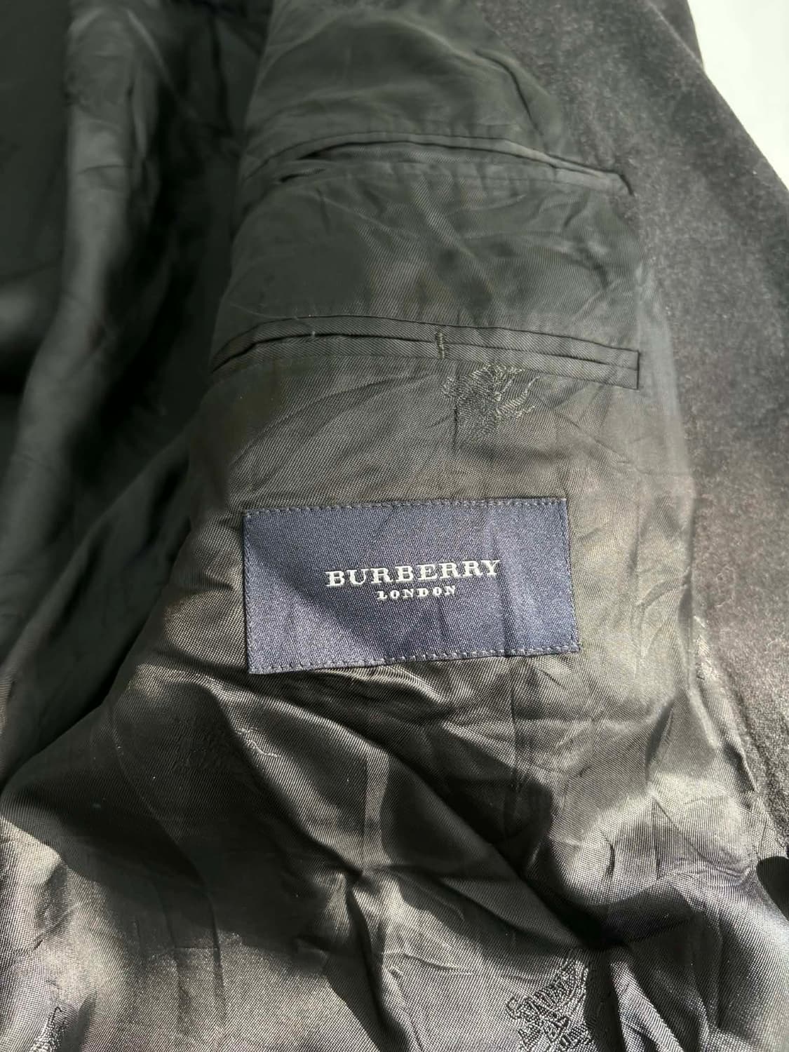 90s 버버리 × 로덴프레이 독일제 슈퍼 100 더블 브레스트 울 블레이 상품이미지4