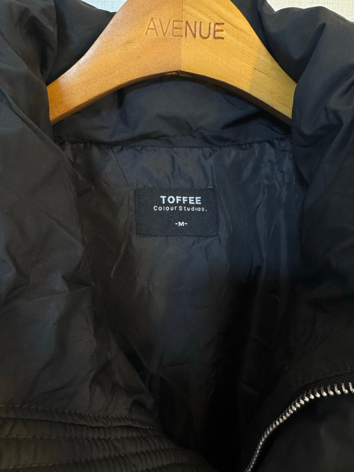 [M]TOFFEE 토피 크롭 숏패딩 블랙 상품이미지4