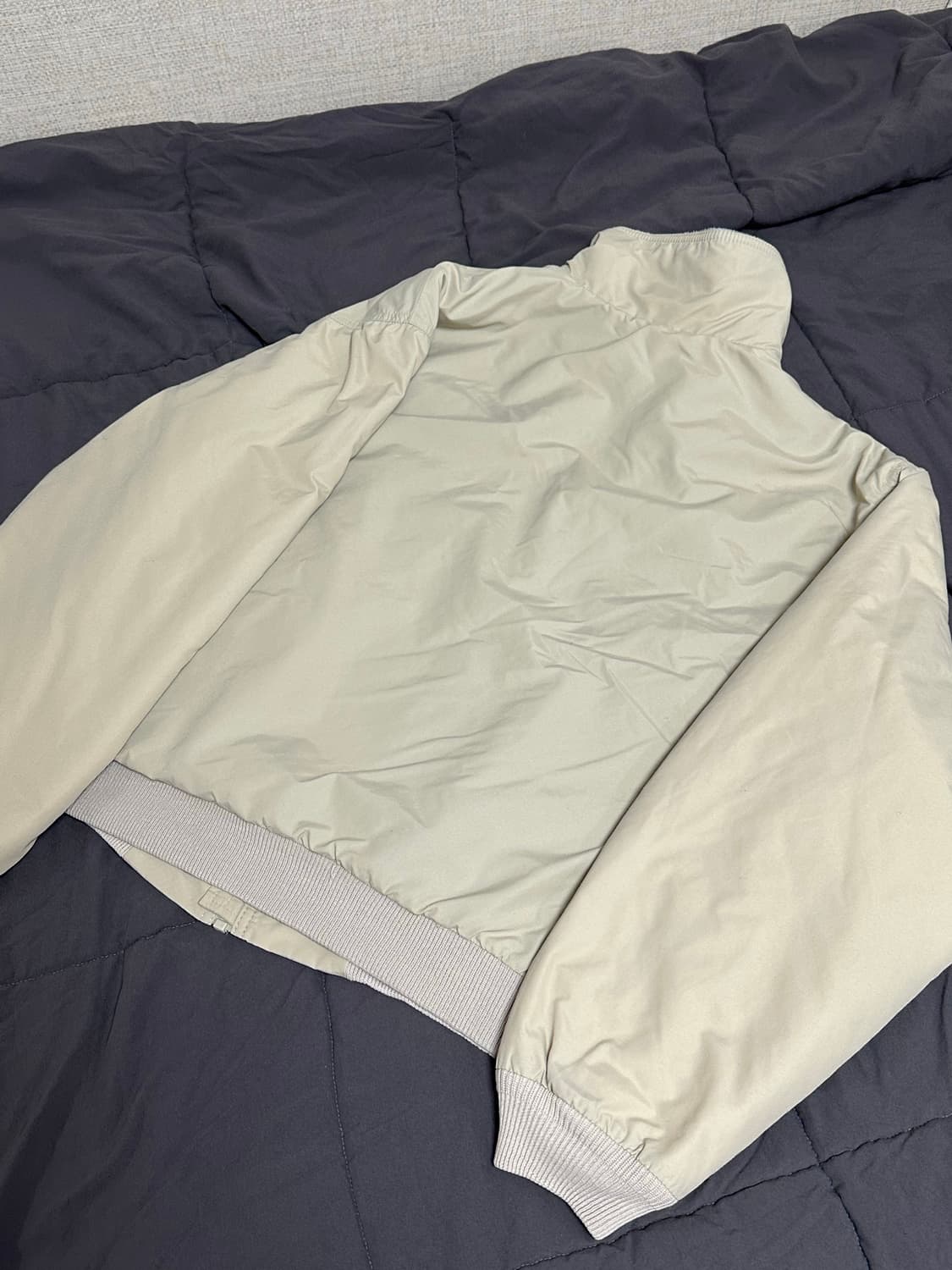 80s 엘엘빈  크롭  웜업 점퍼 자켓 라지 LLBean 상품이미지2