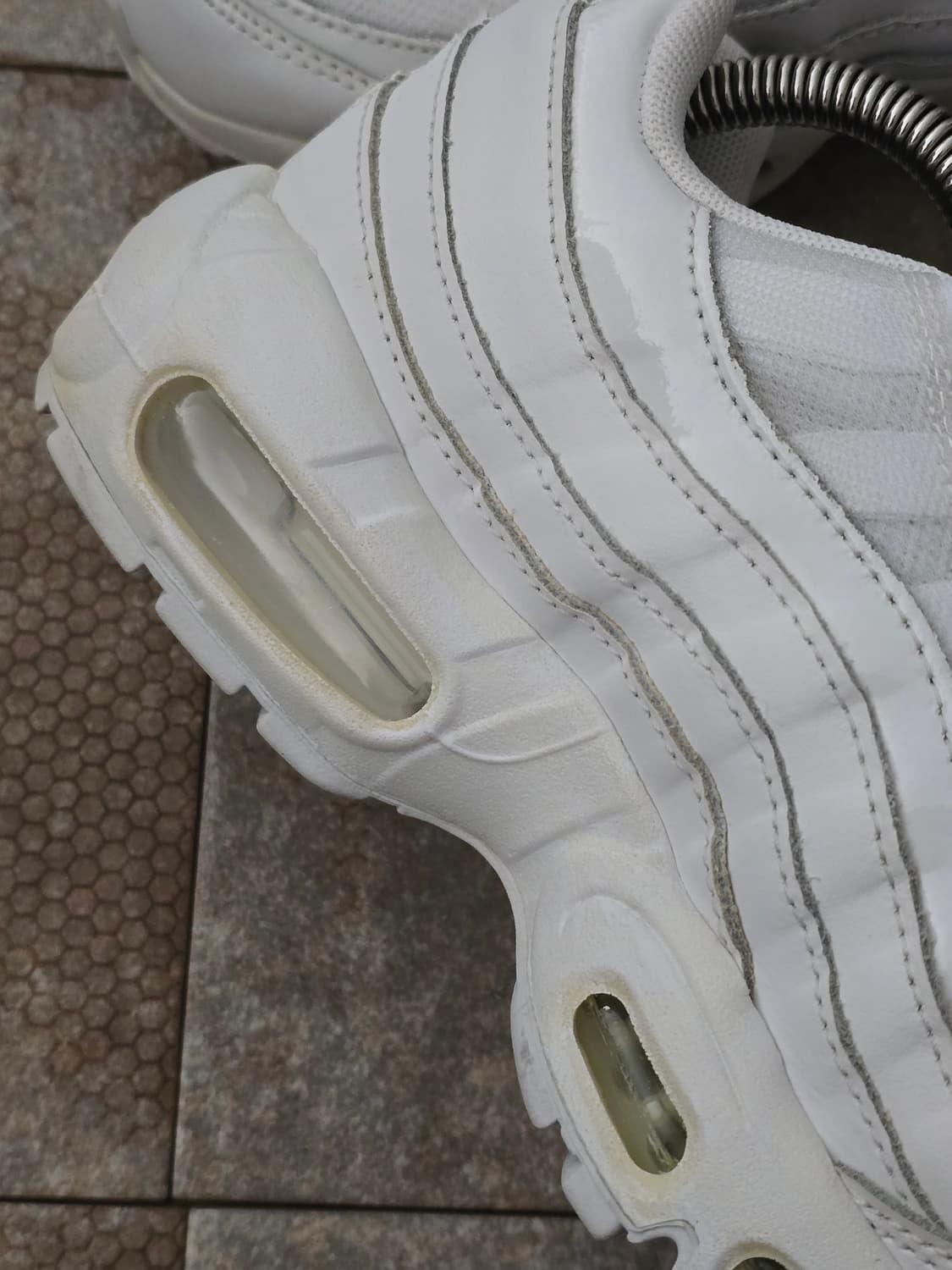 (225)나이키 에어맥스 95 트리플 화이트 상품이미지5