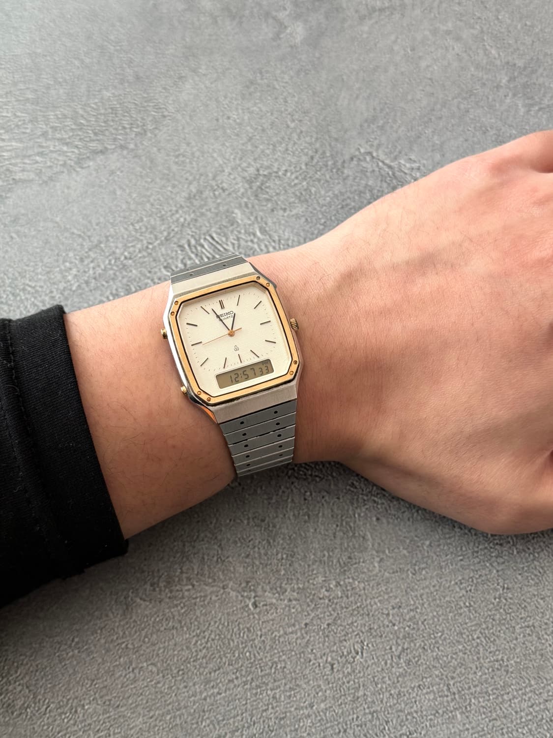 세이코 Seiko 아나디지 콤비 쿼츠 상품이미지4