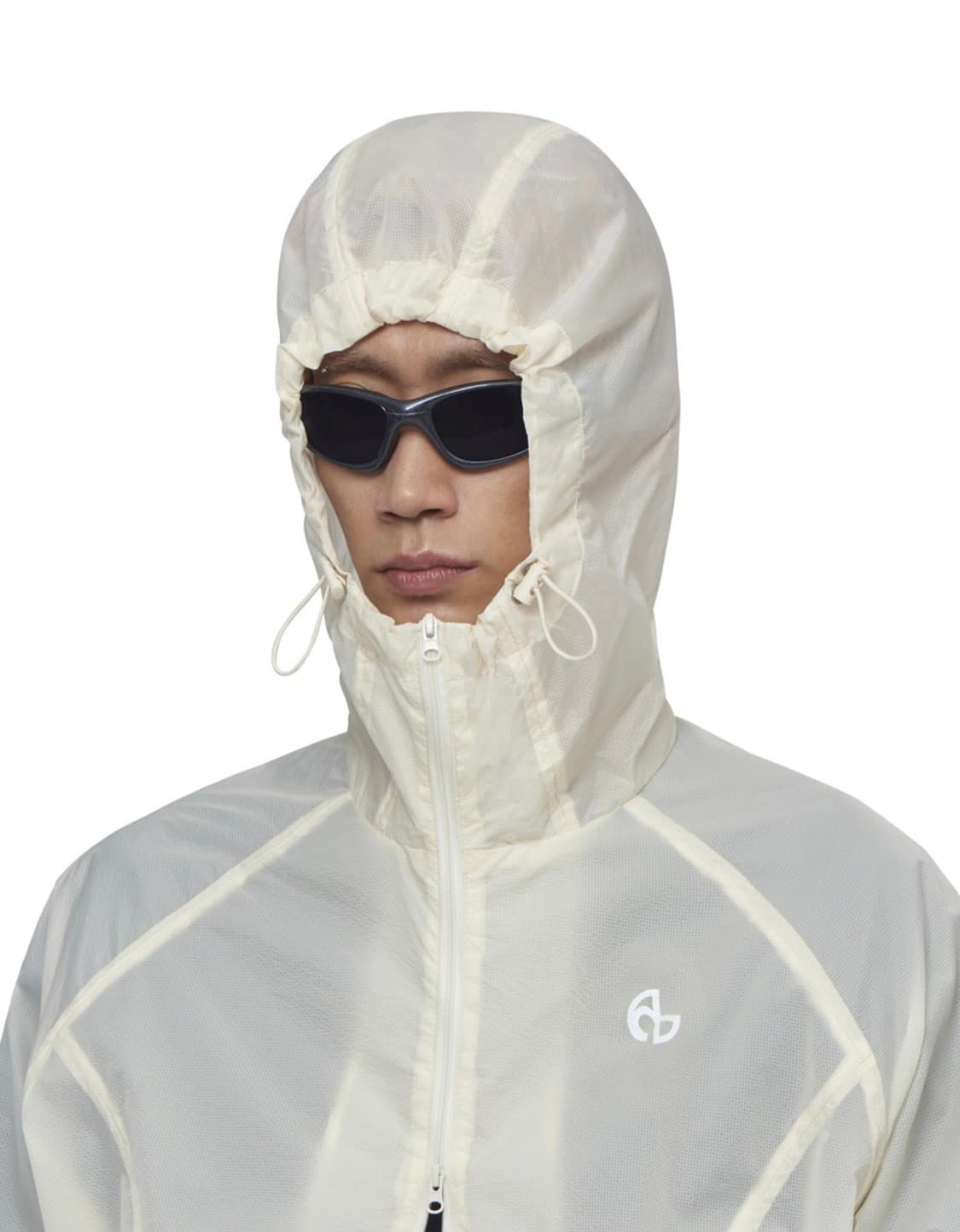 TRANSLUCENT HOODED JACKET - SAND YELLOW 상품이미지1