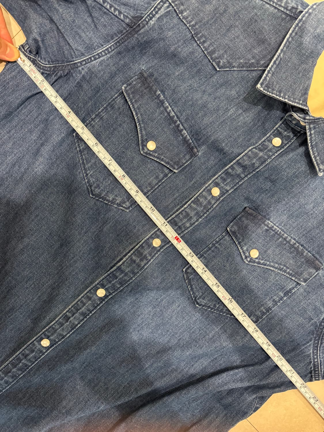 (새상품) 랙앤본 웨스턴 샴브레이 셔츠 L 상품이미지7