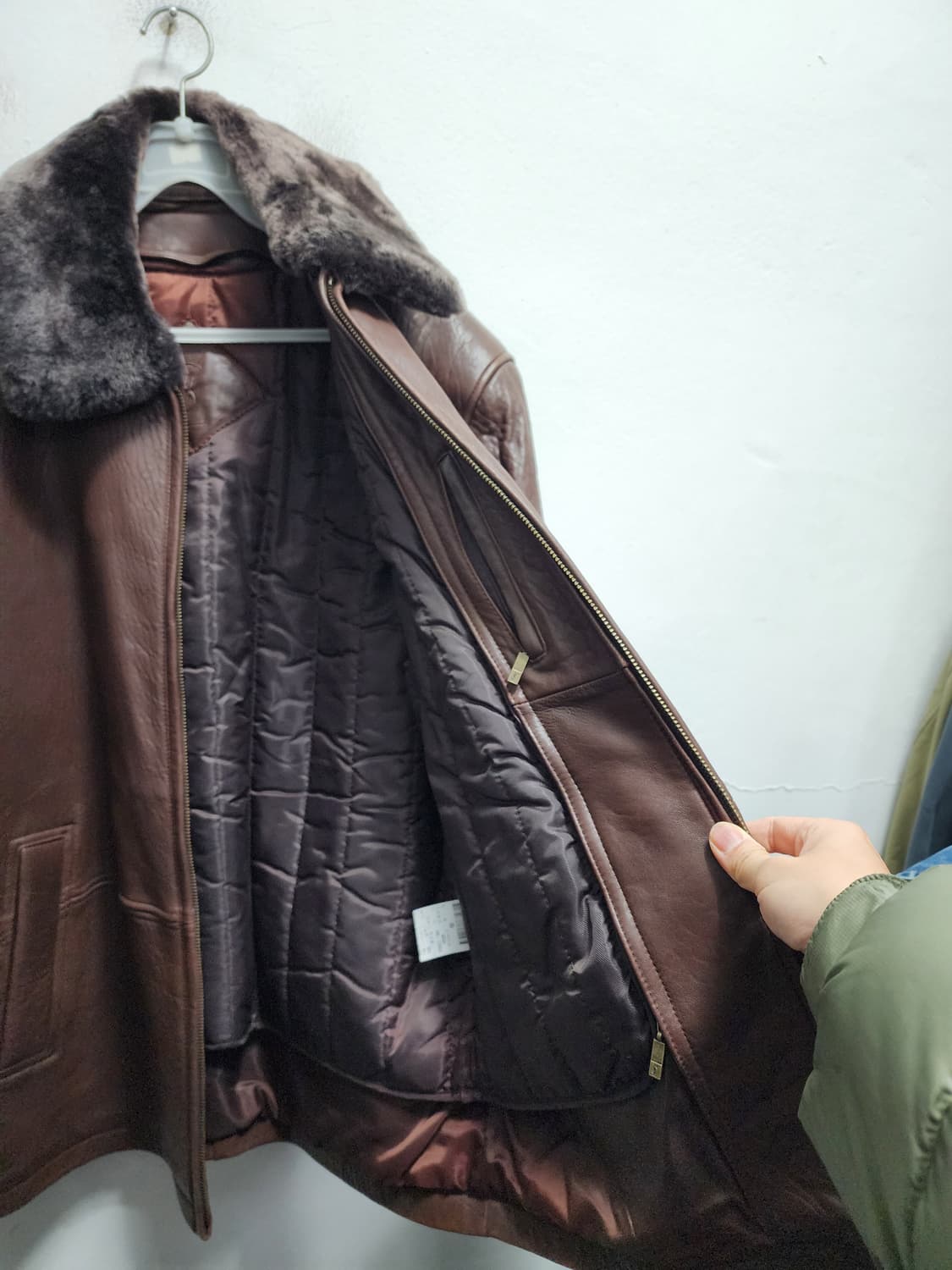 (내피포함) YSL 입생로랑 90s 리얼레더 가죽자켓  상품이미지8