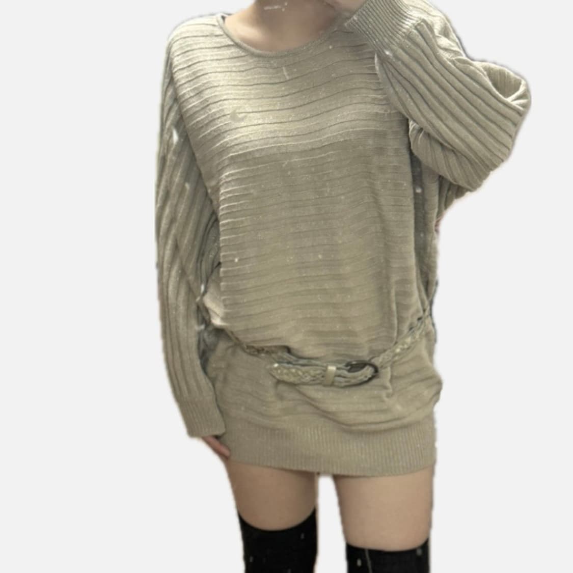 갸루 y2k 글리터 니트 상품이미지2