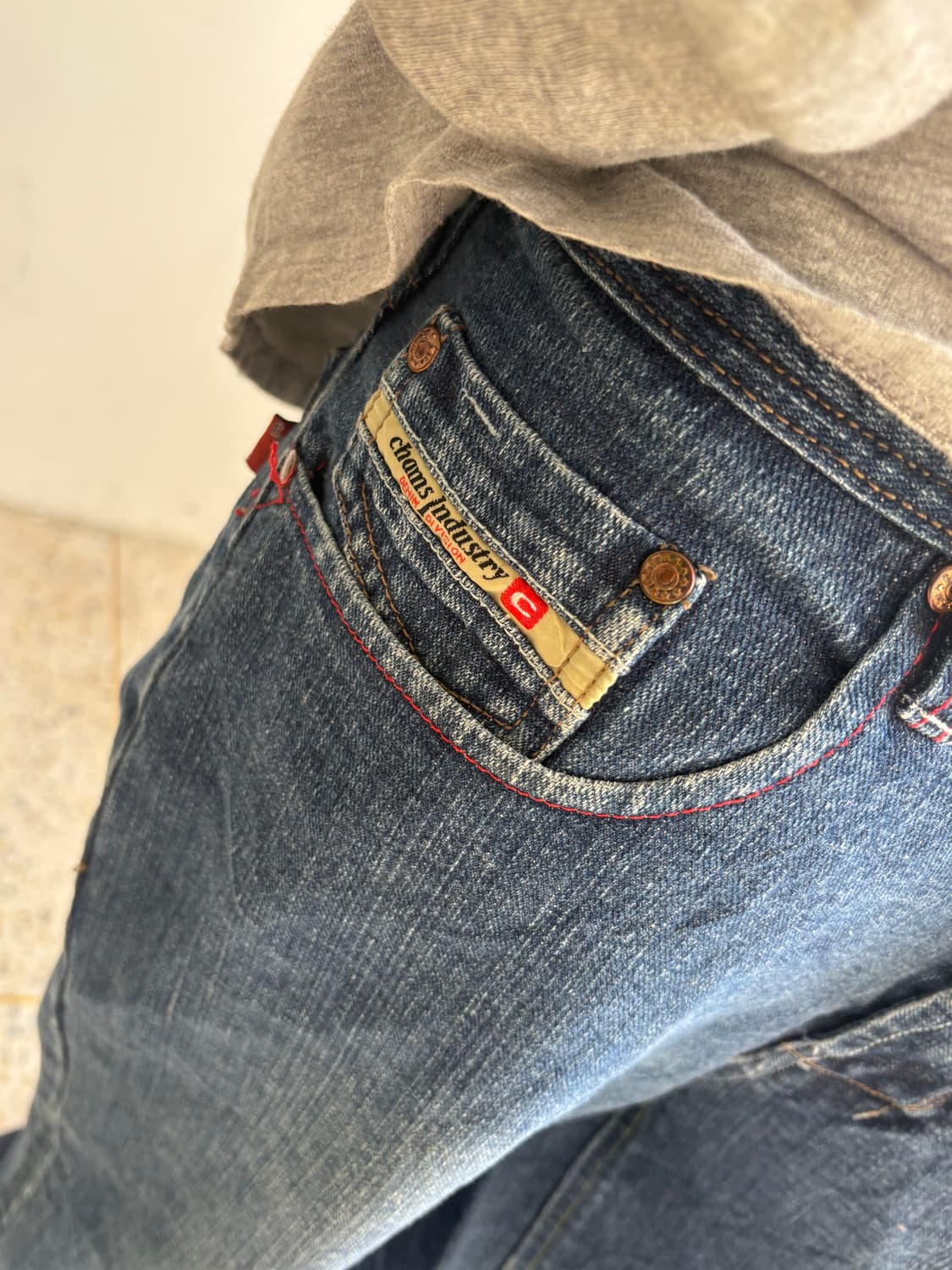 90’s 빈티지 자수 힙합팬츠 상품이미지5