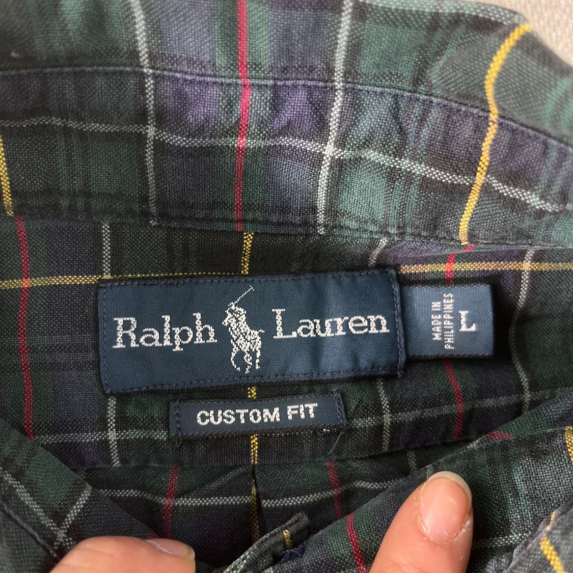100 폴로랄프로렌 빈티지 체크 셔츠 상품이미지4