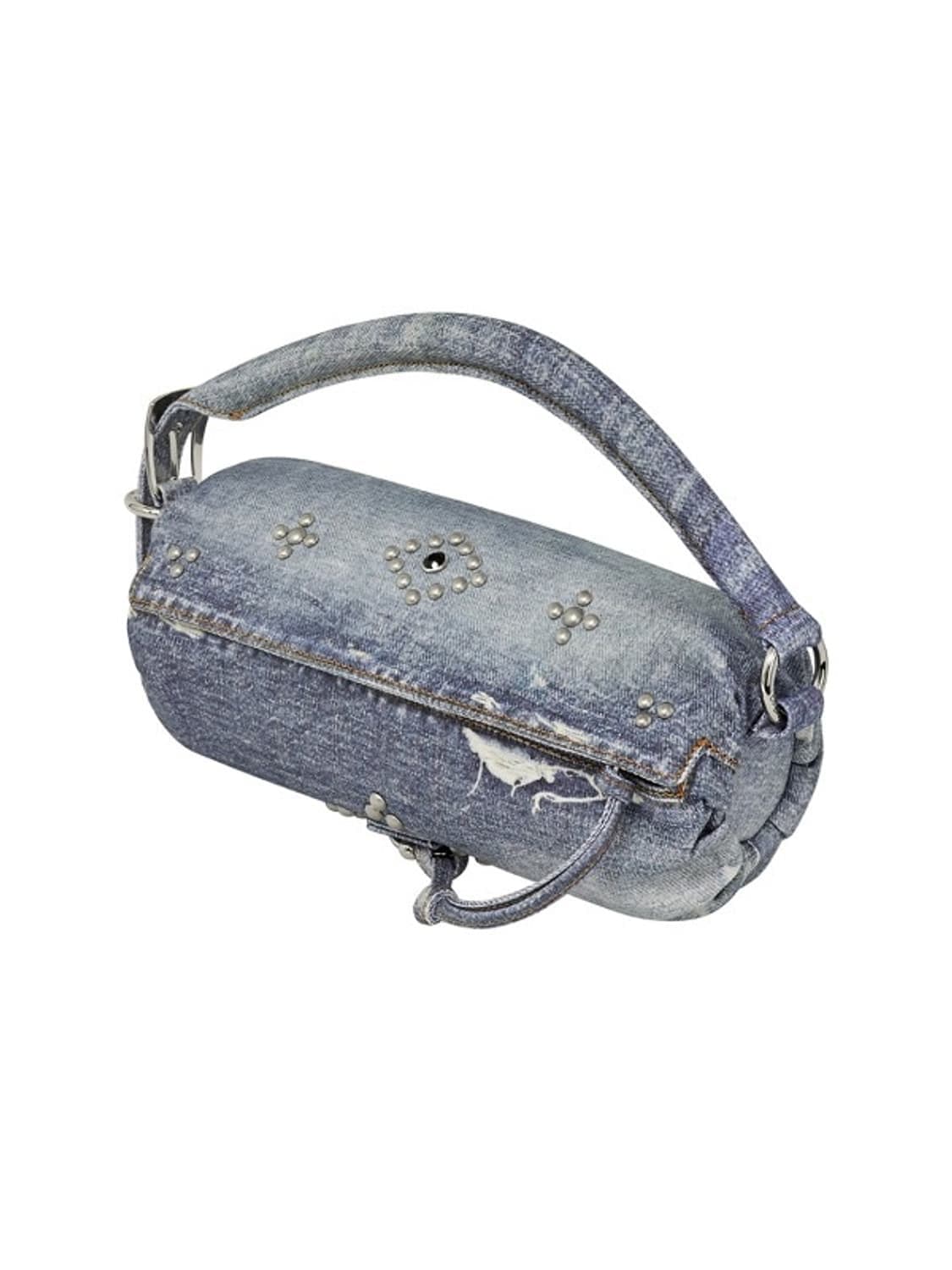 오픈와이와이 진 이펙트 필로우 핸들 백 데님 블루 상품이미지1