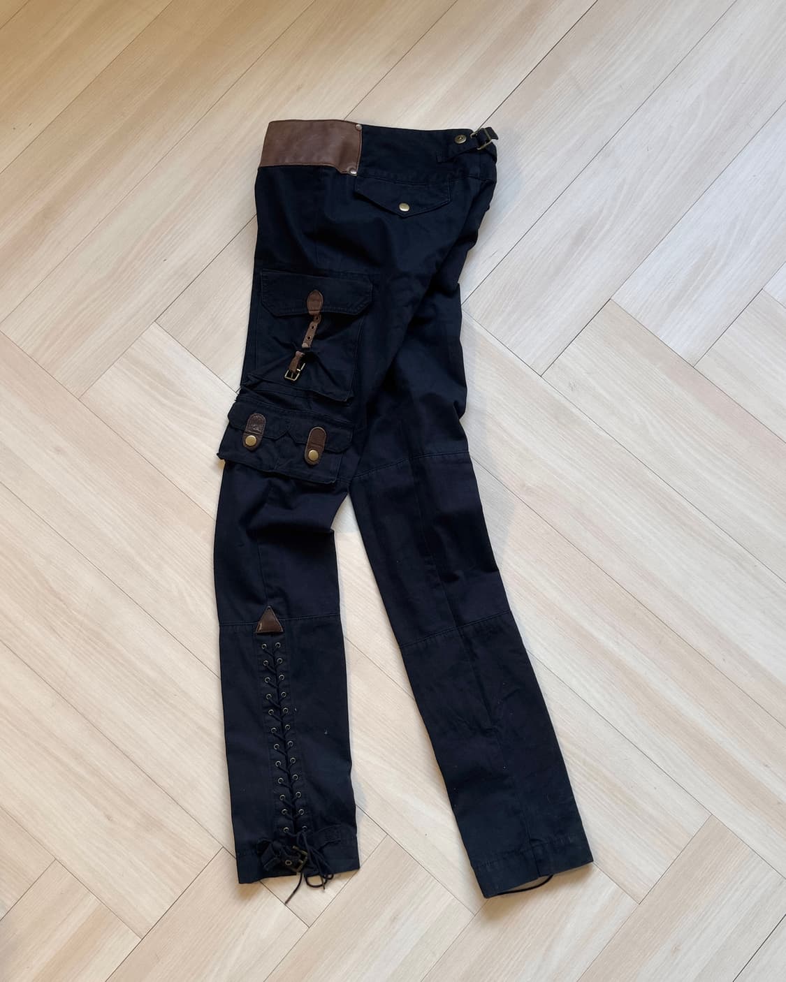 [Ralph Lauren] Leather-Trim Corset Cargo 상품이미지4