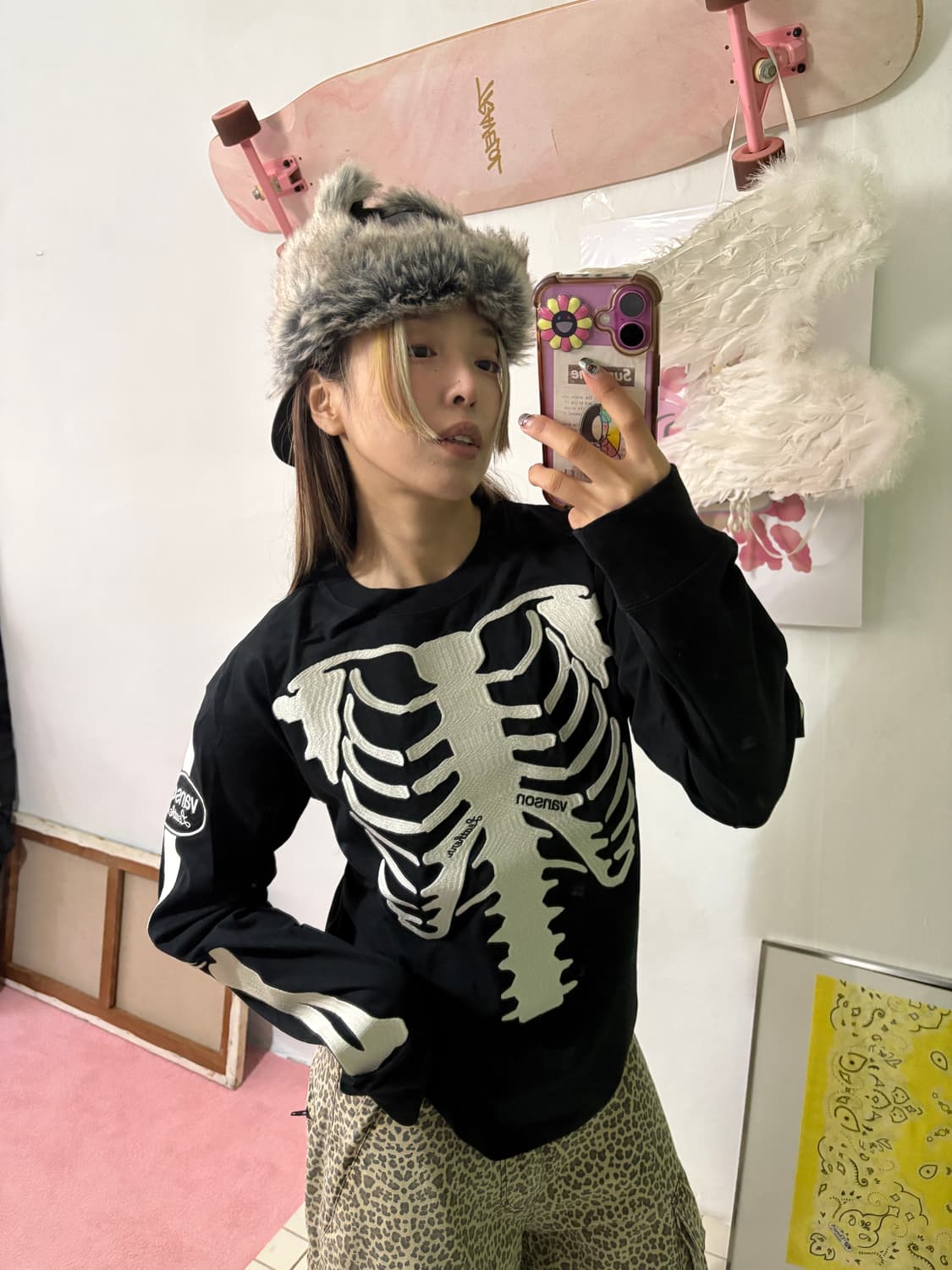 밴슨 블랙 긴팔티 상품이미지2