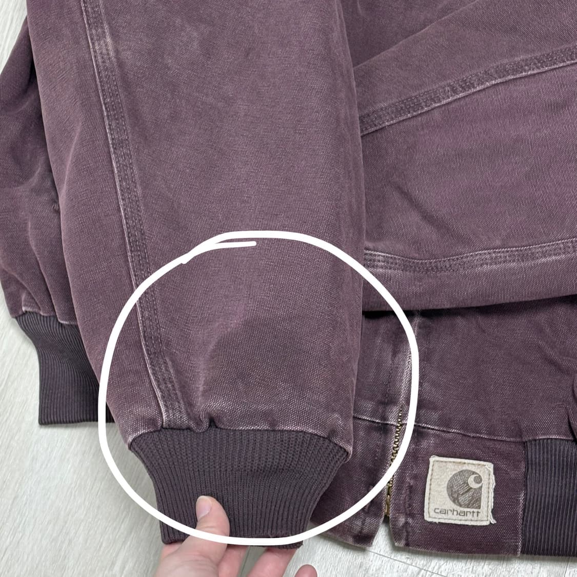 90s 칼하트 J14 BRG 산타페 자켓 상품이미지6