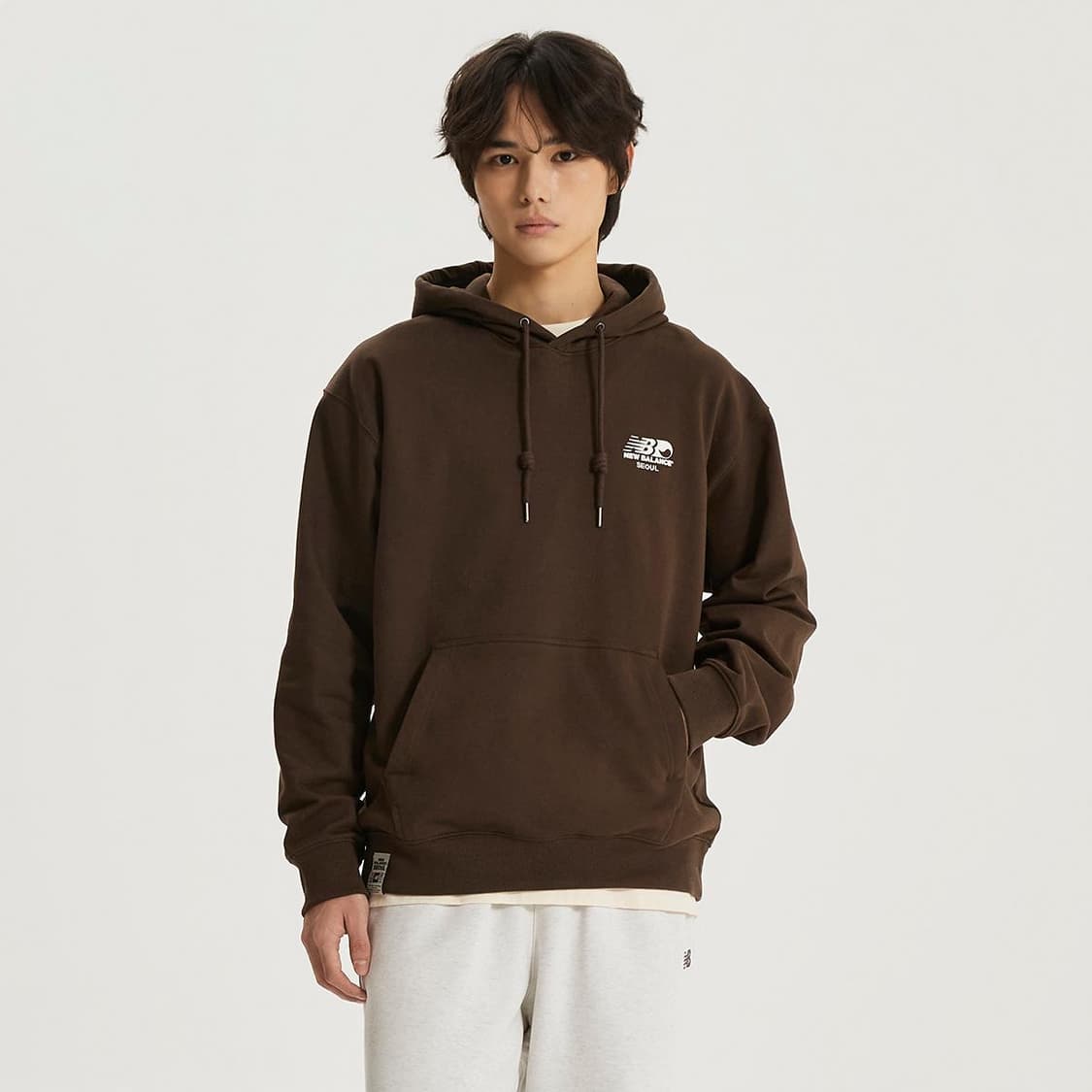 뉴발란스 서울 한정판 후드티 브라운 XL 105 NBN0F4A023BR 상품이미지1