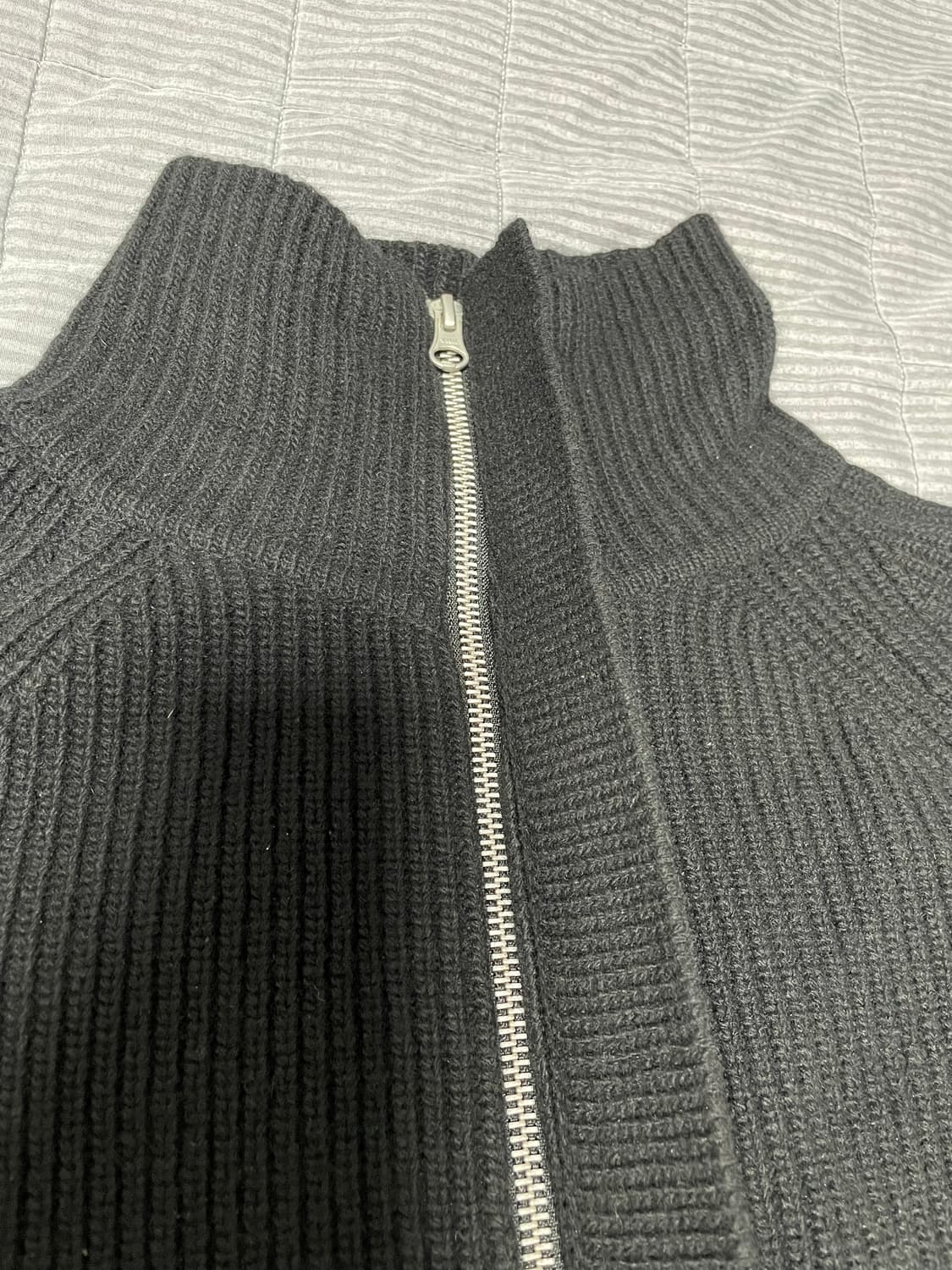 L)토니웩 슈퍼파인 메리노울 니트집업 상품이미지4