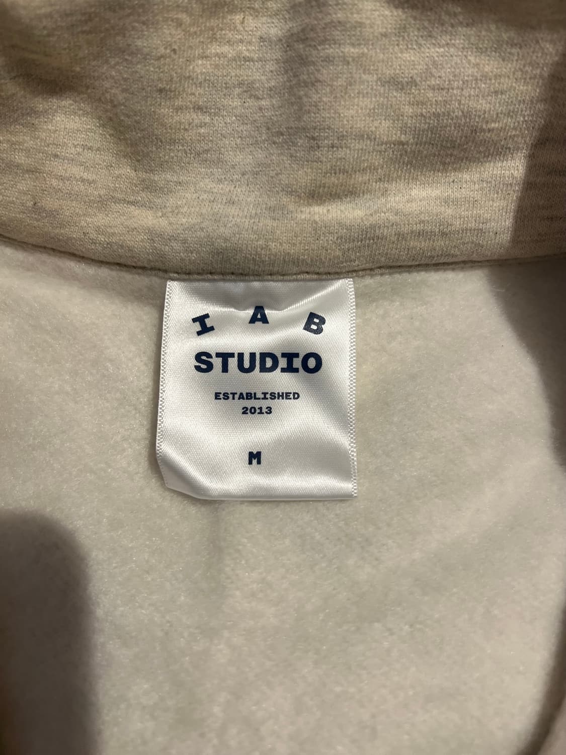 아이앱 하프 집업 M 오트밀 상품이미지3