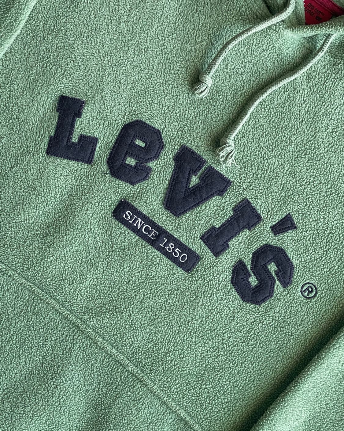 리바이스 레드탭 아치 로고 피스타치오 플리스 후드티 상품이미지4