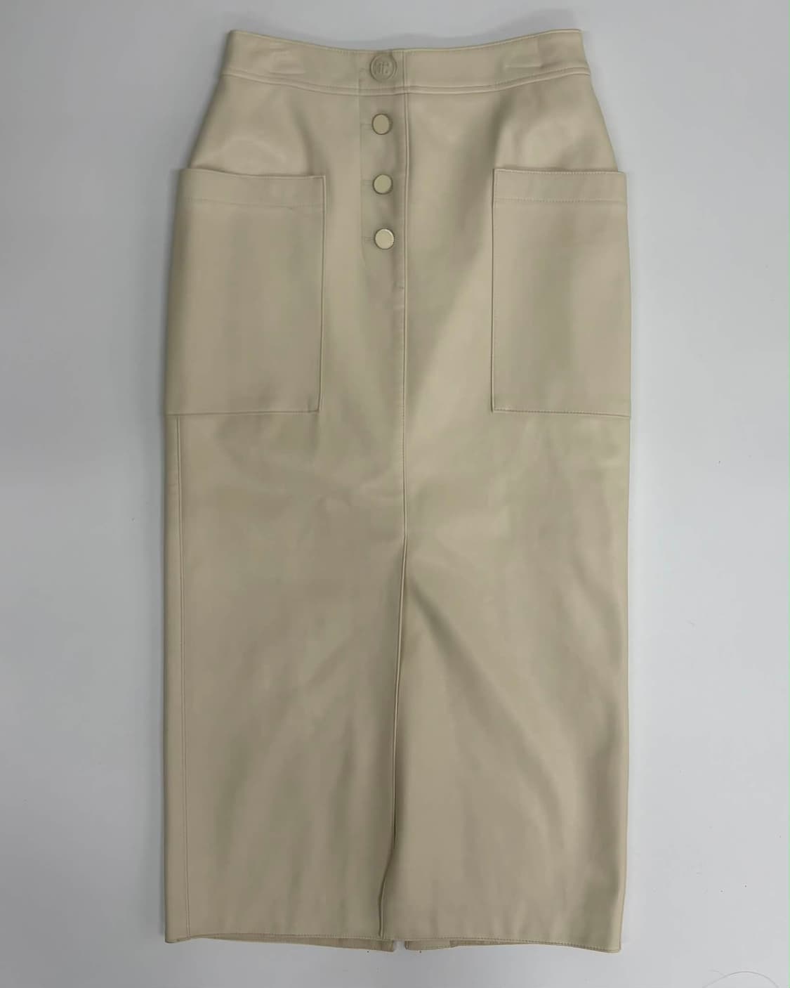 [61/90] 타임 TIME 한섬 포스트모던 2021년 신형 레더 롱스커 상품이미지1