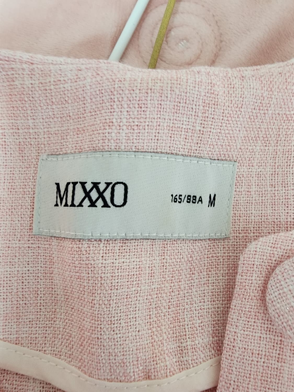 MIXXO 믹쏘 핑크 트위드 반팔 자켓 상품이미지3