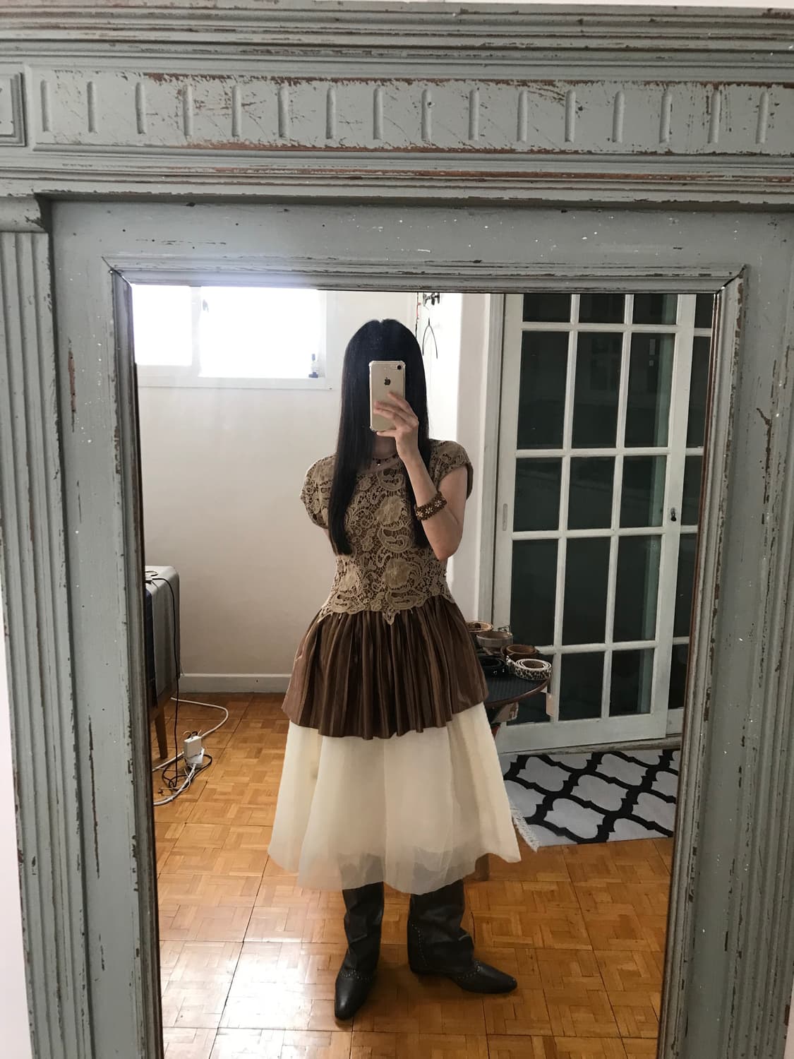 vintage lace frill top 상품이미지3
