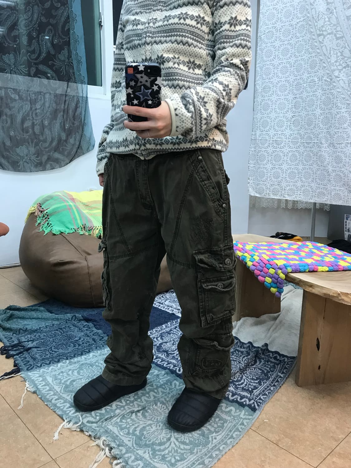 데미지 포켓 카고팬츠  상품이미지2