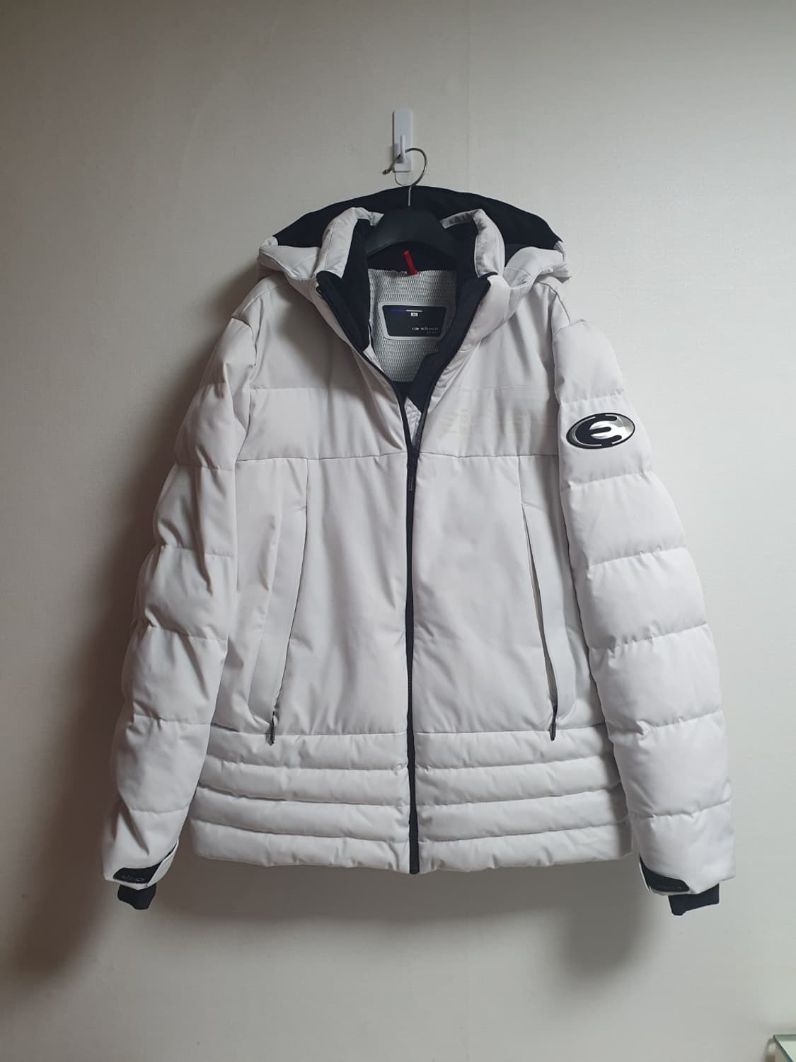 택포가 아이더 패딩 아슬랙 구스 다운 숏패딩 그레이 XL 상품이미지1