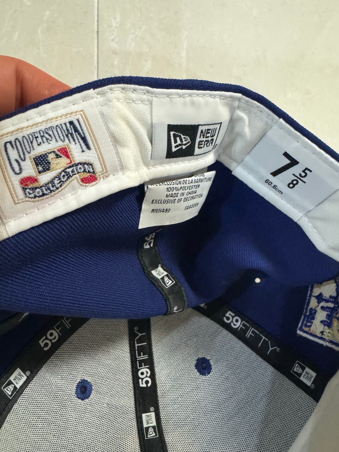 뉴에라 시애틀 매리너스 쿠퍼스타운 40th 캡 5/8 미시착  상품이미지4