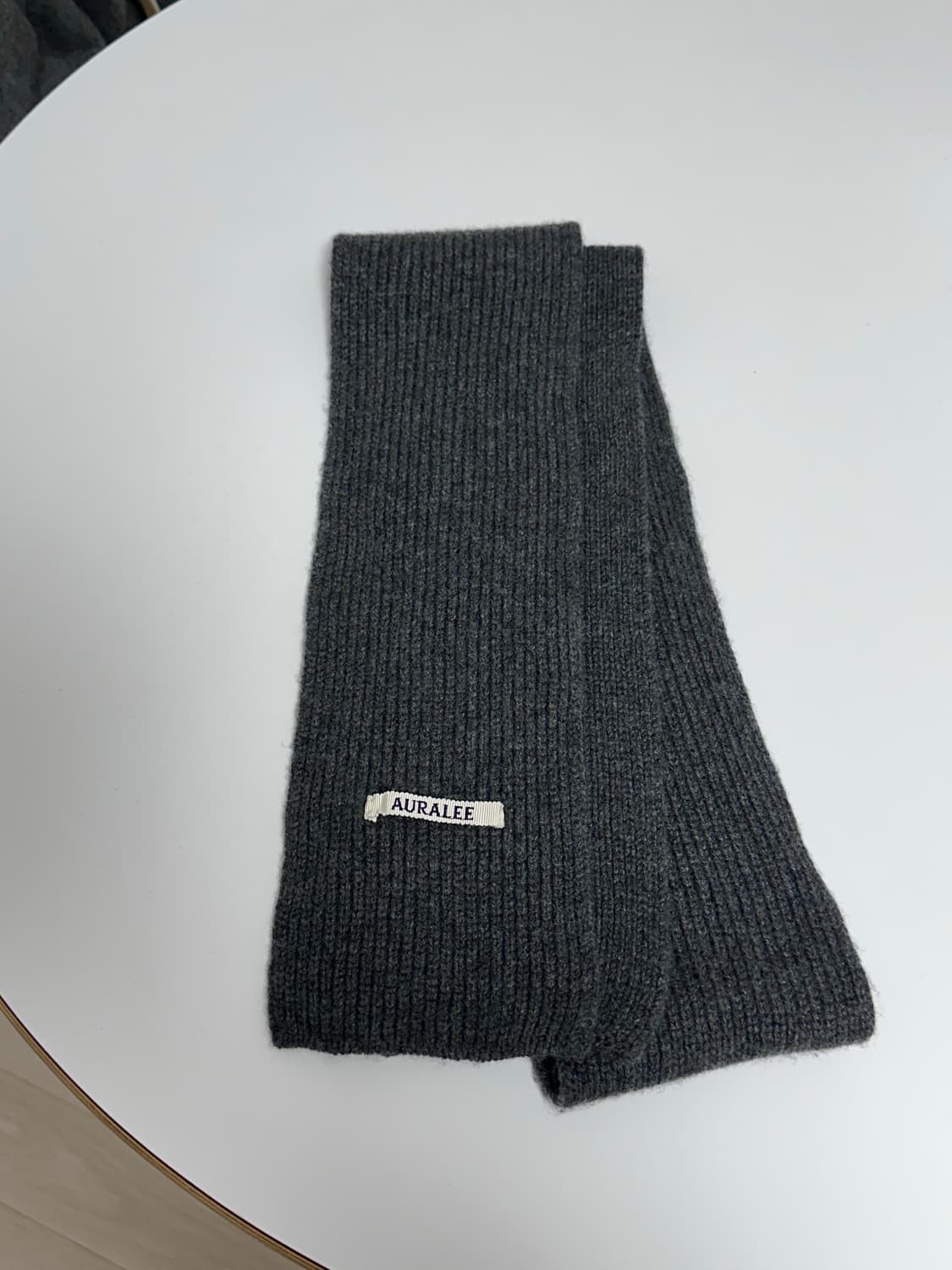 오라리 캐시미어 머플러 그레이  상품이미지2