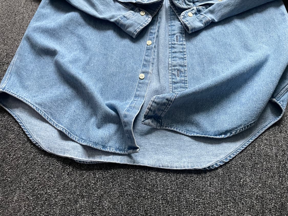 폴로 빅셔츠 데님 S (Big Shirt 랄프로렌 빅옥스포드) 상품이미지5