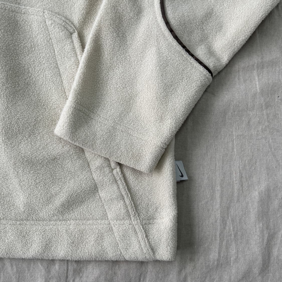 나이키 90s 올드스쿨 브라운 후리스 후드 M(105) 상품이미지3