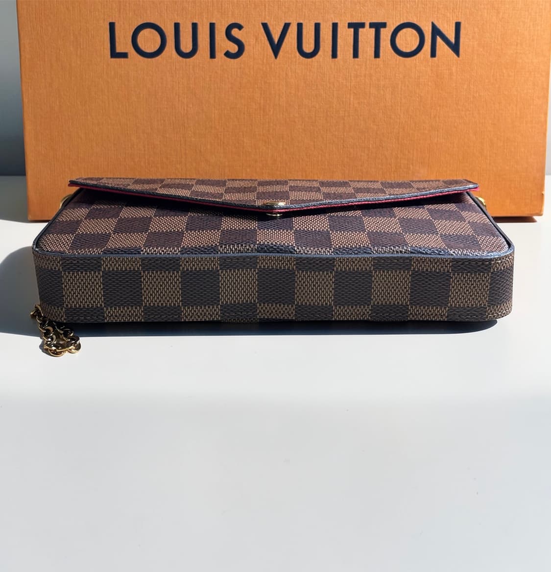 [A+급/정품]루이비통 펠리시 포쉐트 캔버스 다미에 에벤 가방 상품이미지4