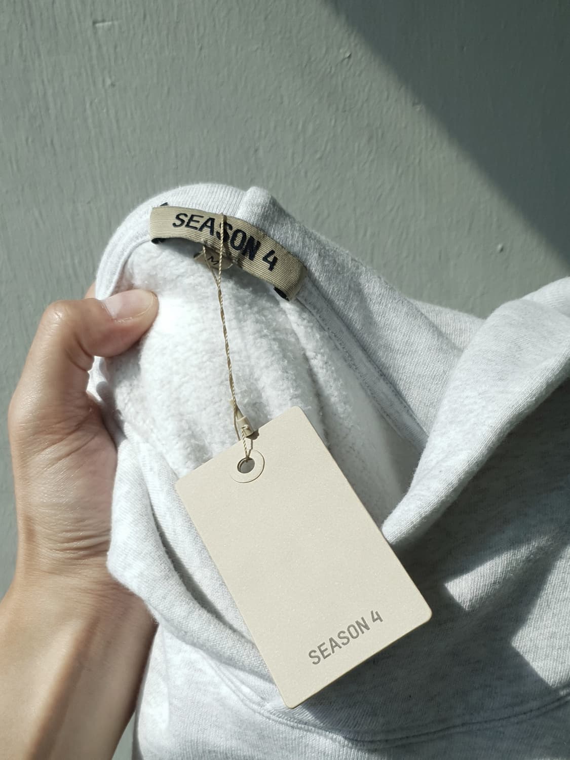 Yeezy Season4 light heather grey hoodie 상품이미지9